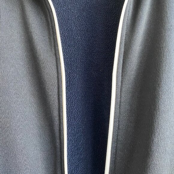 VINCE MENS TRACK JACKET DARK NAVY AND WHITE LARGE - Picture 2 of 4